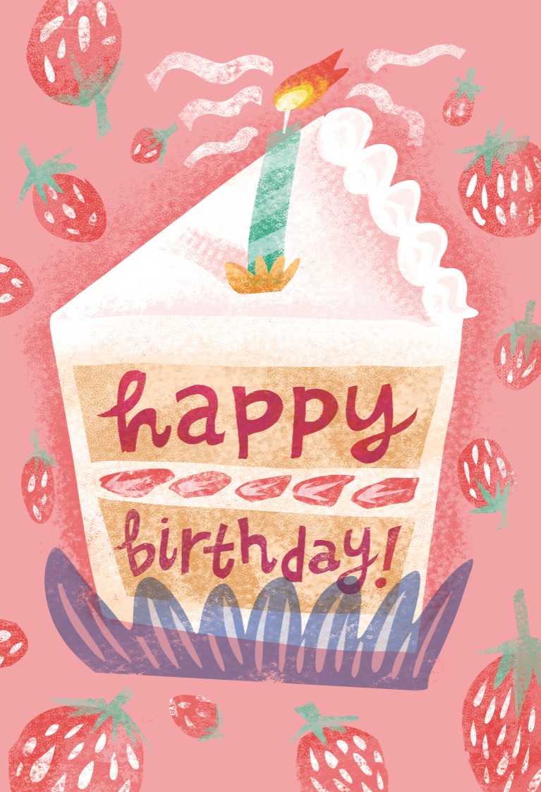 Cake Slice - Happy Birthday!