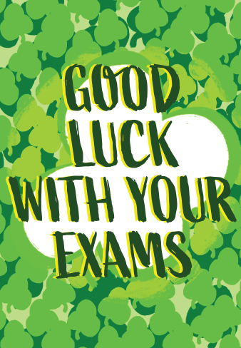 Exams Good Luck - Clover