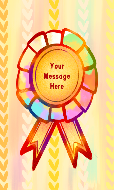 Colorful Rosette - Personalised