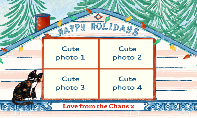 Christmas Window - Customisable (4 Photos)