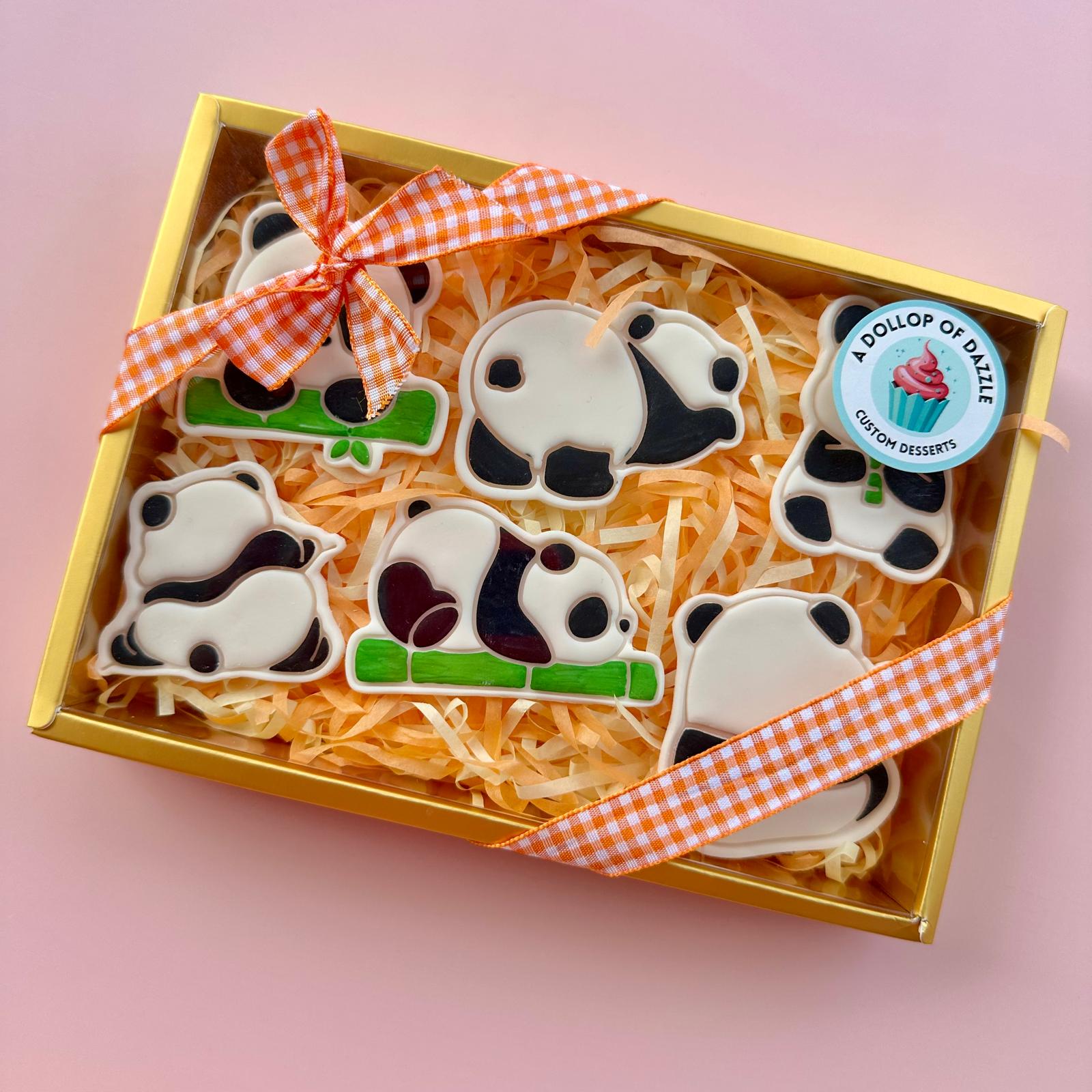 Adorable Pandas Cookie Set