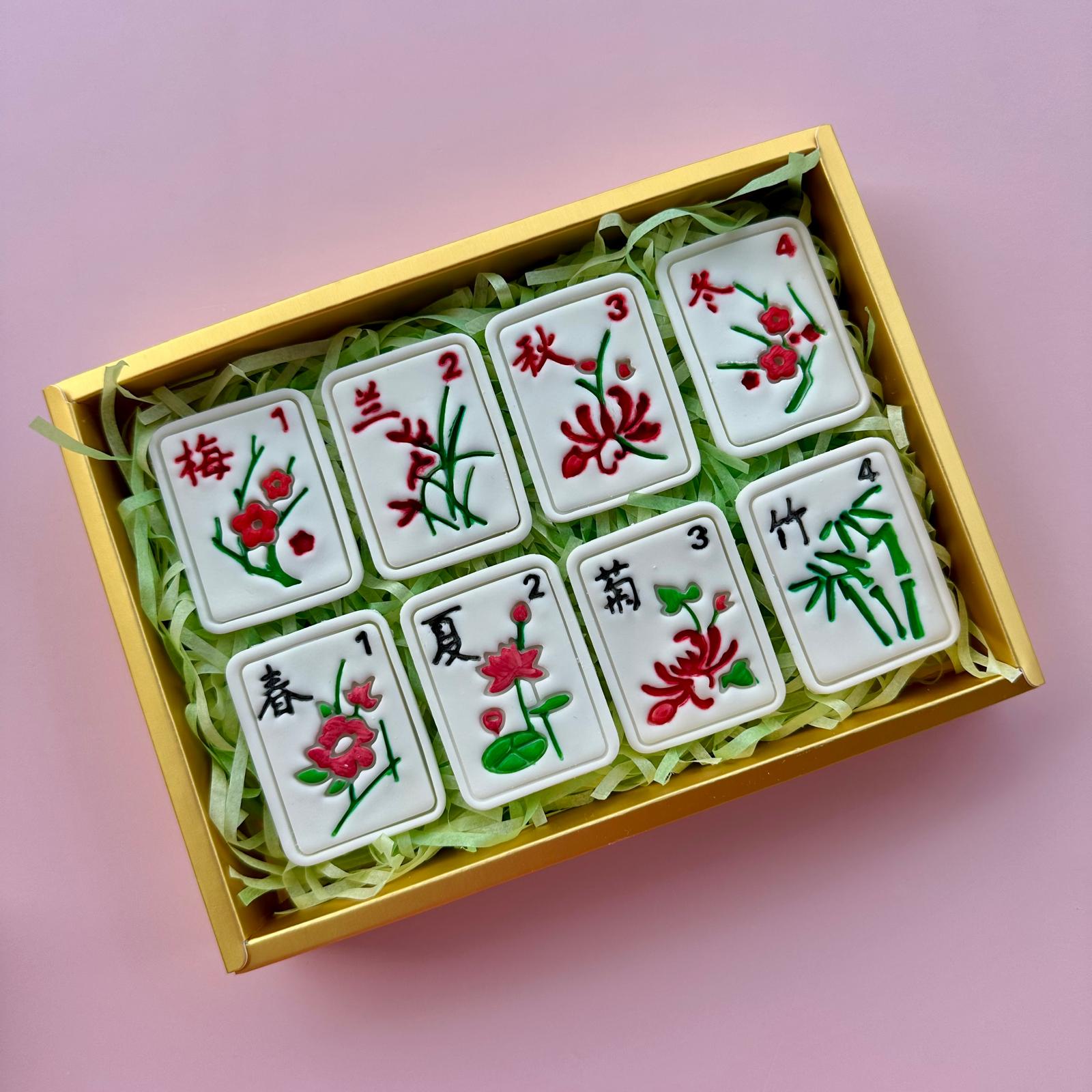 Mahjong cookies set (From A Dollop of Dazzle)