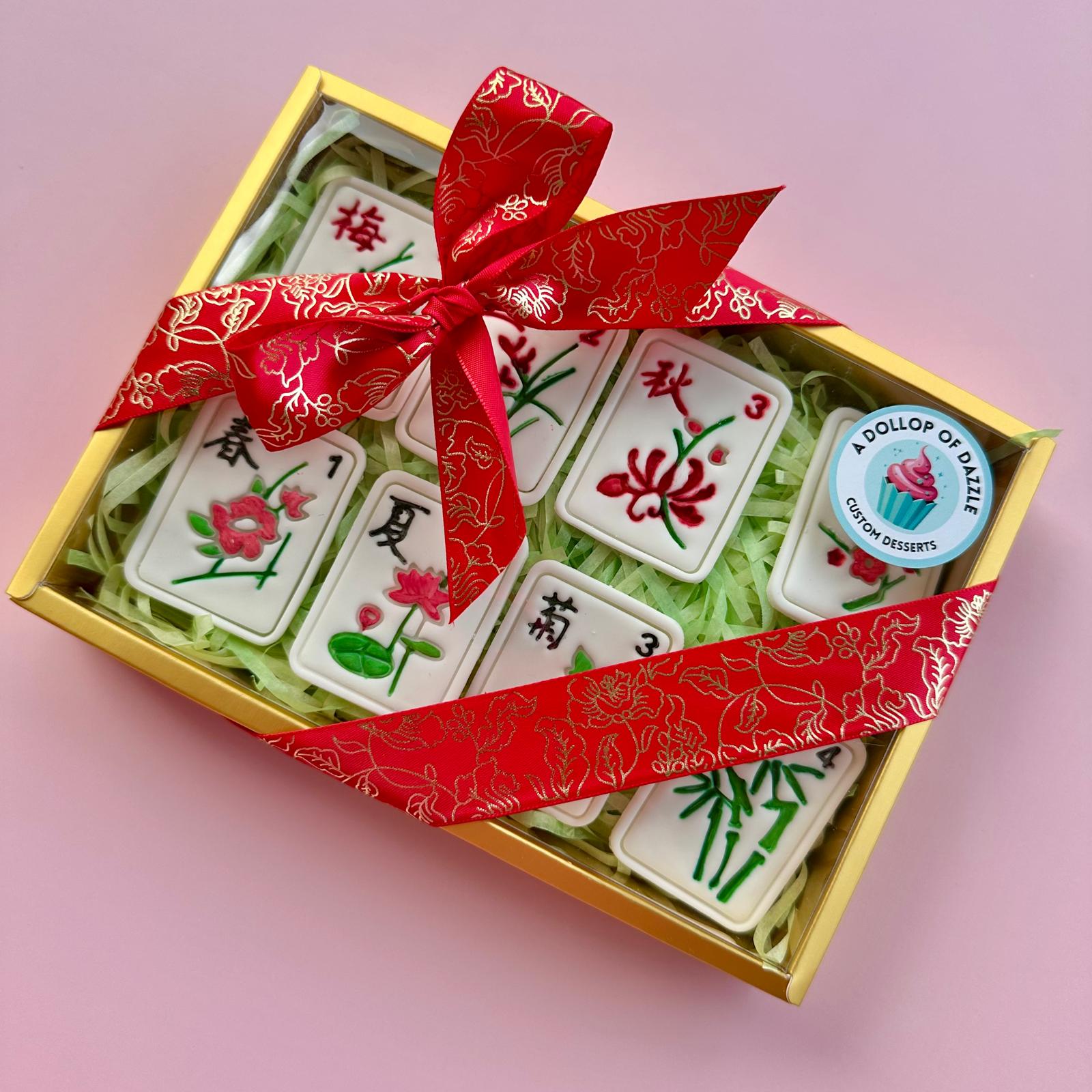 Mahjong cookies set (From A Dollop of Dazzle)